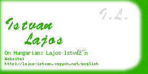 istvan lajos business card